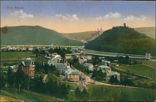 Ansichtskarte Nassau (Lahn) Straßenpartie, Stadt 1918 