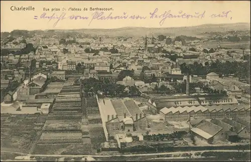 Charleville-Mézières Charleville-Mézières Fabrikanlage und Stadt 1913 