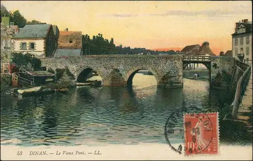 CPA Dinan Le Vieux Pont - Stadt 1914 
