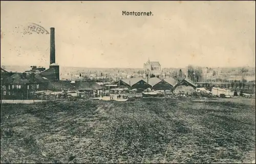 CPA Montcornet (Aisne) Blick auf die Fabrikanlagen 1915 