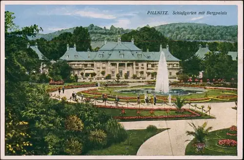 Ansichtskarte Pillnitz Partie am Schloß 1928 