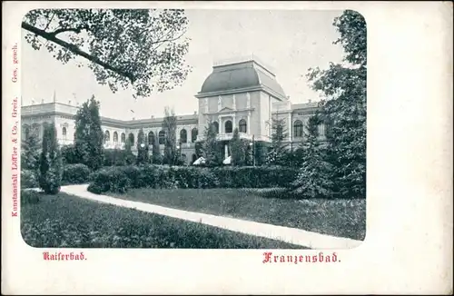 Postcard Franzensbad Františkovy Lázně Partie am Kaiserbad 1905 
