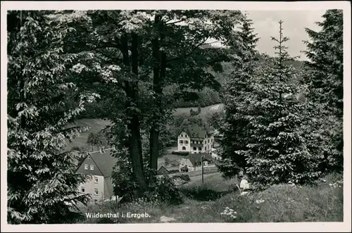 Ansichtskarte Wildenthal-Eibenstock Blick auf die Stadt 1932 