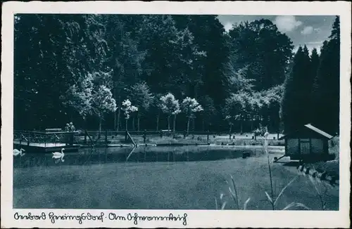 Ansichtskarte Heringsdorf Usedom Am Teich - Hütte 1936 