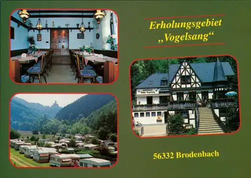 Ansichtskarte Brodenbach Campingplatz - Ferienwohnung Restaurant Höltke 1990