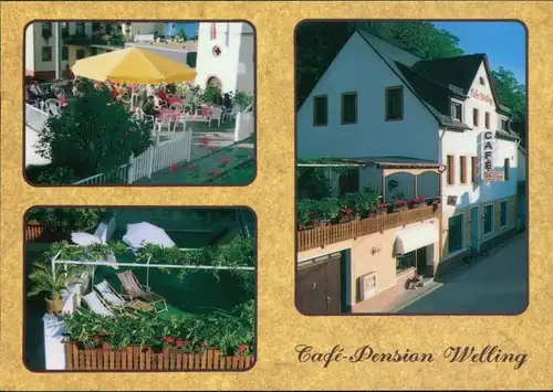 Ansichtskarte Brodenbach Café - Pension - Bäckerei: KURT WELLING 1990