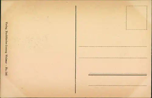 Ansichtskarte Weimar Shakespeare Denkmal 1922 