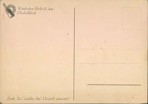 Ansichtskarte Biebrich-Wiesbaden Sektkellerei Henkell - Säulengang 1928 