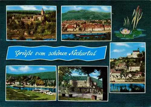 Ansichtskarte _Baden-Württemberg Grüße vom schönen Neckartal 1990