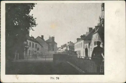 CPA Neufchâtel-sur-Aisne Brücke mit Mann 1917