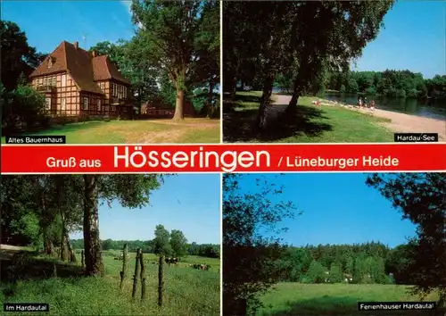Hösseringen-Suderburg Bauernhaus, Hardau-See, Ferienhäuser Hardautal 1989