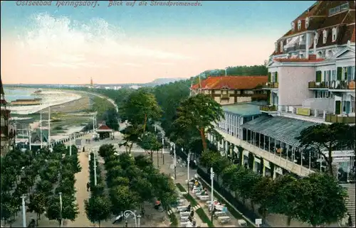 Heringsdorf Usedom Restauration - Blick auf die Strandpromenade 1916 