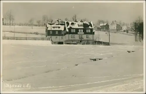Ansichtskarte Jöhstadt (Erzgebirge) Gasthaus im Winter 1937 