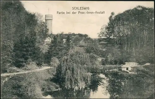 Schleswig (Sleswig/Slesvig) Partie bei der Prov.-Irren-Anstalt 1909 