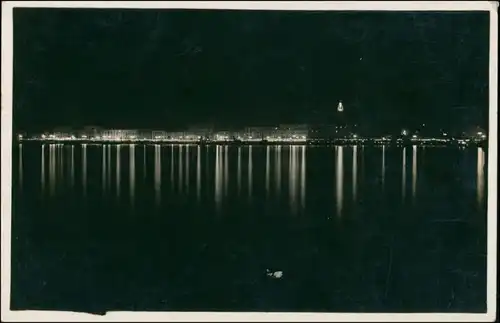 Postcard Split Split Stadt bei Nacht 1932 