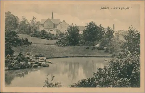 Ansichtskarte Aachen Ludwigsplatz 1923 