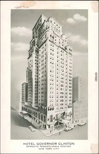 New York City Hotel Governor Clinton opposite Pennsylvania Station+ 1940 