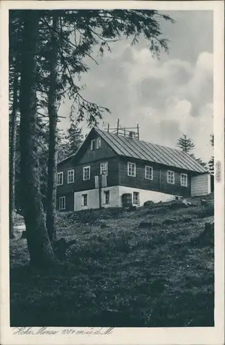 Bad Reinerz Duszniki-Zdrój Gasthaus - Hohe Mense 1084m ü.d.M. 1928 