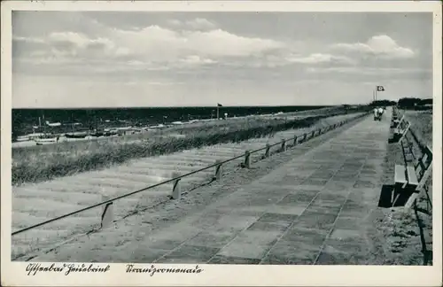 Postcard Ostseebad Heidebrink Międzywodzie Promenadenpartie 1935 