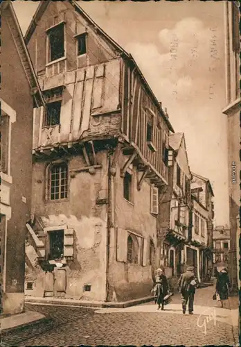 CPA Vannes Straßenpartie 1948 