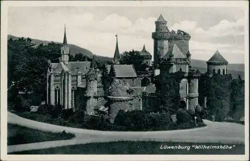 Ansichtskarte Bad Wilhelmshöhe-Kassel Cassel Löwenburg 1937