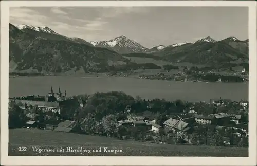 Tegernsee (Stadt) Tegernsee mit Hirschberg und Kampen ca1935