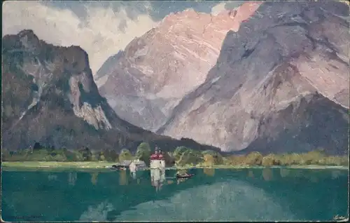 Ansichtskarte Schönau am Königssee St. Bartholomä am Königssee 1914