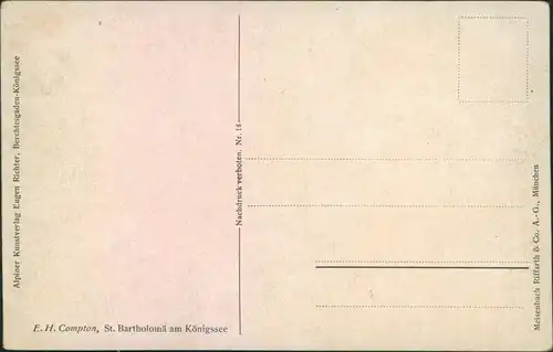 Ansichtskarte Schönau am Königssee St. Bartholomä am Königssee 1914