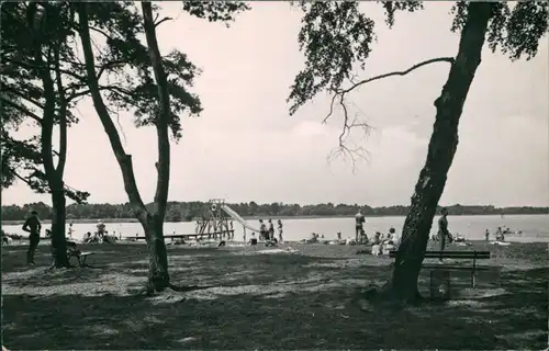 Ansichtskarte Kallinchen-Zossen Badestelle am Motzener See 1963