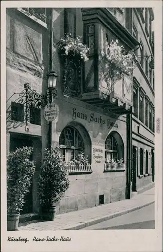 Ansichtskarte Nürnberg Hans-Sachs-Haus 1946