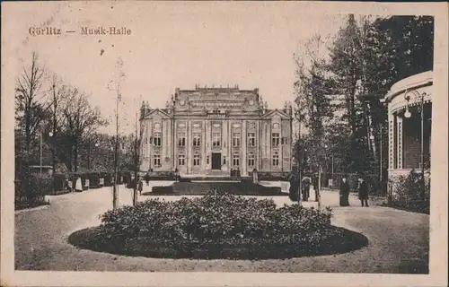 Ansichtskarte Görlitz Zgorzelec Musikhalle 1921