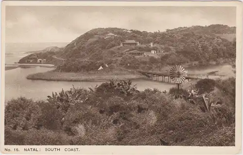 Postcard Südafrika Südküste: Natal 1930