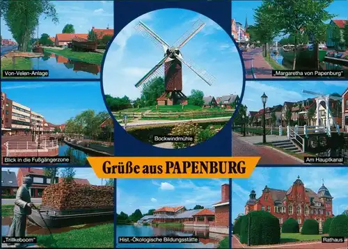 Papenburg (Ems) Bockwindmühle, Hist.-Ökologische Bildungsstätte, Fähre 1995