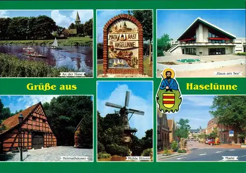 Haselünne Ruderer Hase, Heimathäuser, Mühle Hüven, Haus am See 1994