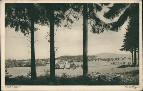 Postcard Reihwiesen-Zuckmantel Zlaté Hory Blick auf die Stadt 1926