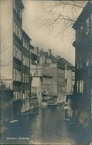 Postcard Prag Praha Fotokarte: Certovka 1925 