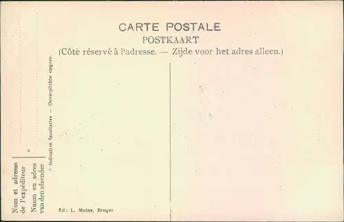 Postkaart Brügge Brugge | Bruges Dentelliere Burgeoise 1913 