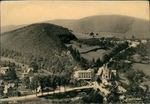 Postkaart Coo Blick auf die Stadt 1924 
