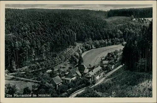 Ansichtskarte Eisenberg (Thüringen) Die Pfarrmühle im Mühltal 1952 