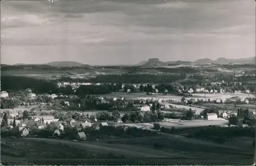 Ansichtskarte Graupa-Pirna Blick auf die Sächsische Schweiz 1960 