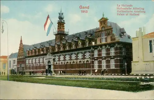 Postkaart Gent Ghent (Gand) Holländische Abteilung EXPO 1913 