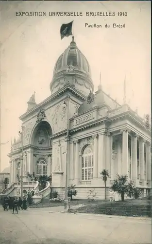 Postkaart Brüssel Bruxelles Pavillon du Bresil - Expo 1910 