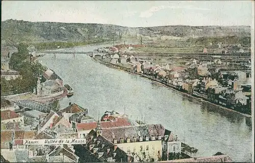 Postkaart Namur Namen / wallonisch: Nameûr Blick auf die Stadt 1917 