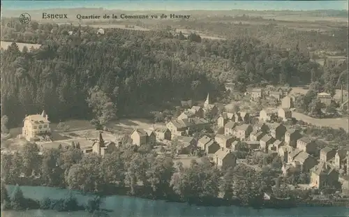 Postkaart Esneux Esneu Blick auf die Stadt 1924 