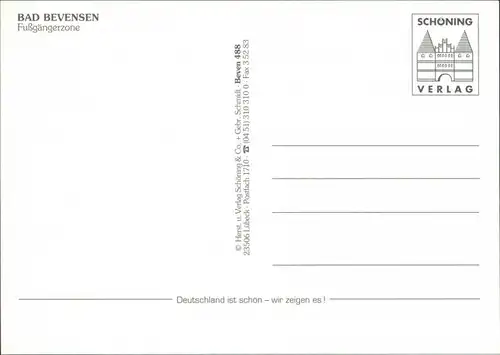 Ansichtskarte Bad Bevensen Fußgängerzone 1995