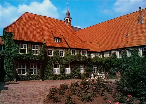 Ansichtskarte Lüneburg Kloster Lüne - Innenhof 1996