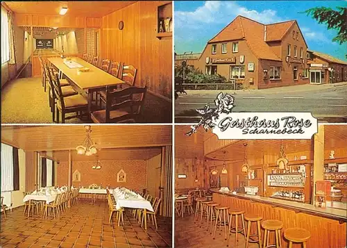 Ansichtskarte Scharnebeck Gasthaus Rose 1980