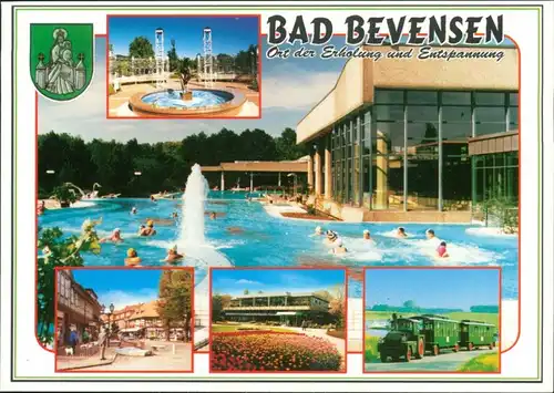 Ansichtskarte Bad Bevensen Schwimmbad, Park, Bimmelbahn 1995