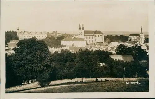 Postcard Leitomischl Litomyšl Blick von Berg 1935
