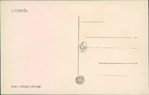 Postcard Leitomischl Litomyšl Blick von Berg 1935